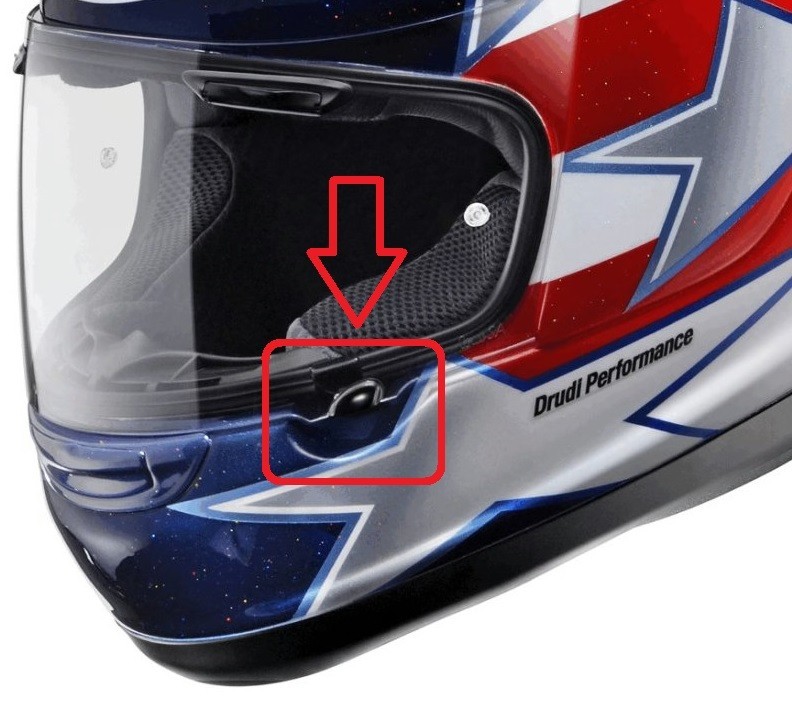 Genuine Arai Vas-V Shield Latch Kit Corsair-X RX-7V Contour-X Quantum-X More NEW