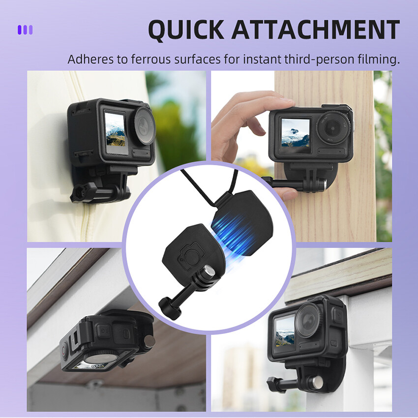 Magnetic Neck Strap Bracket Holder for DJI OSMO Action 3/Action 4/Pocket3 Camera