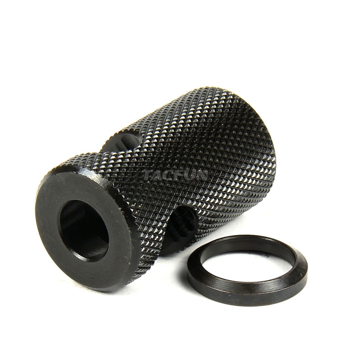 Compact Low Concussion 5/8x24 Competition Muzzle Brake .308 300BLK Knurled