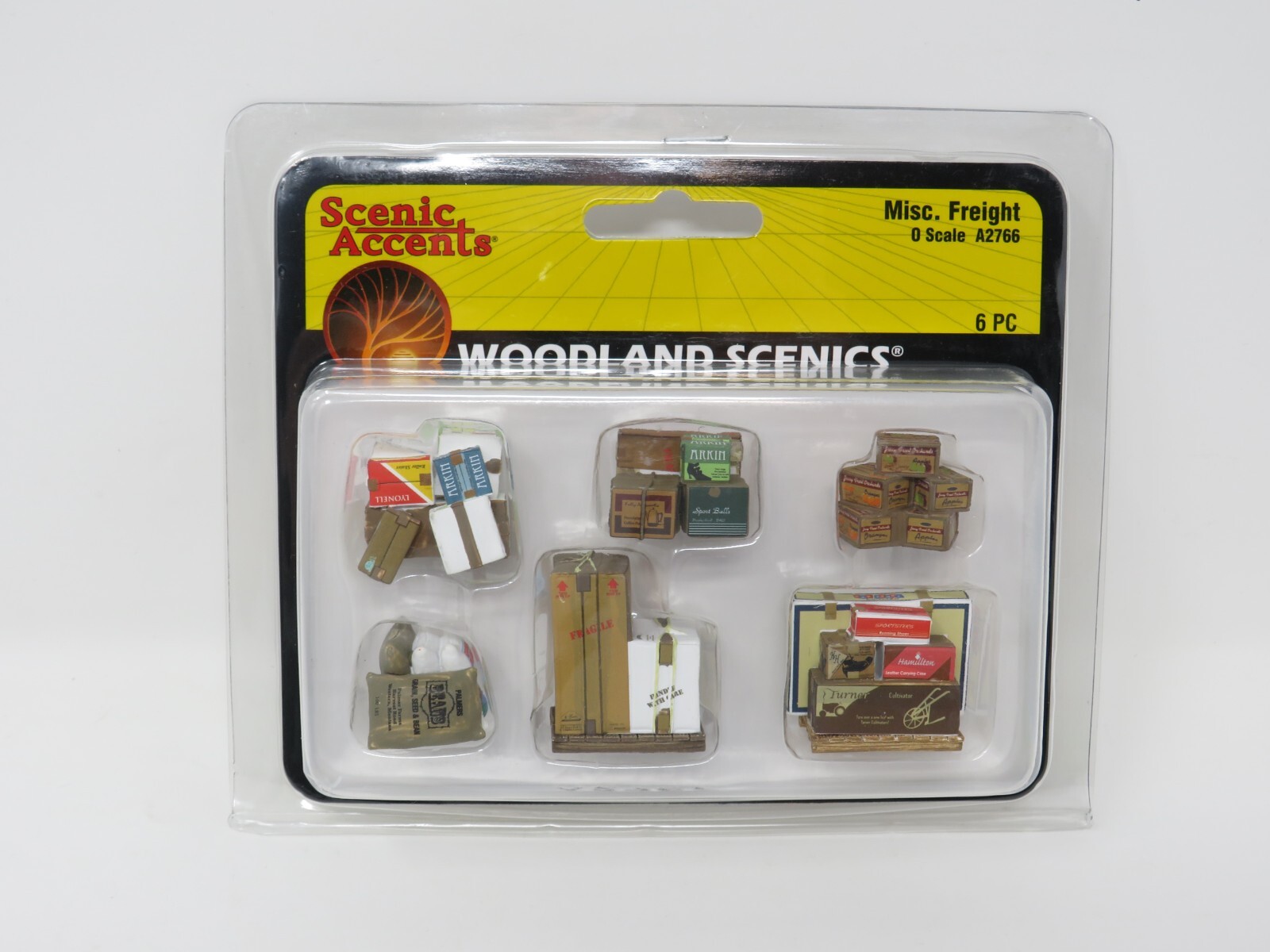 Woodland Scenics O 2766 Crates Palletized Boxes Sacks Freight Depot Accessories