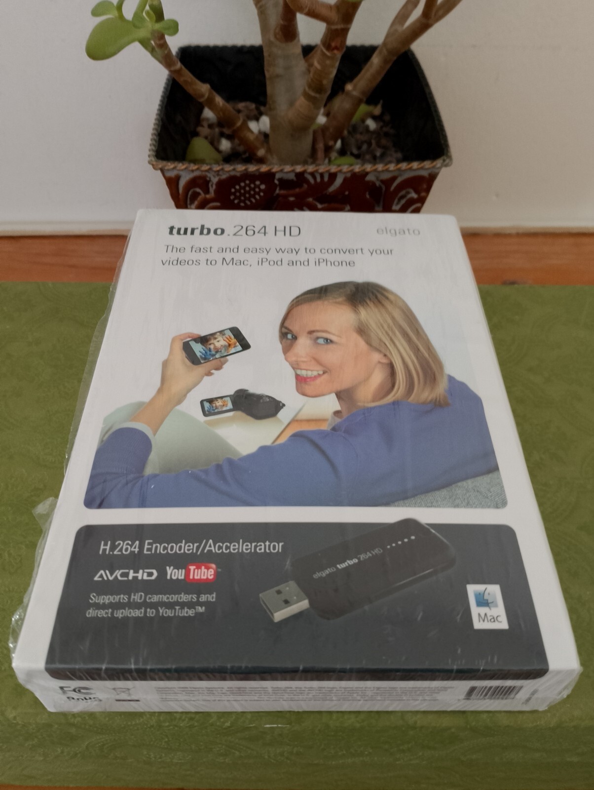 Elgato turbo.264 HD USB H.264 Video Encoder for Mac iPod iPhone. new open box