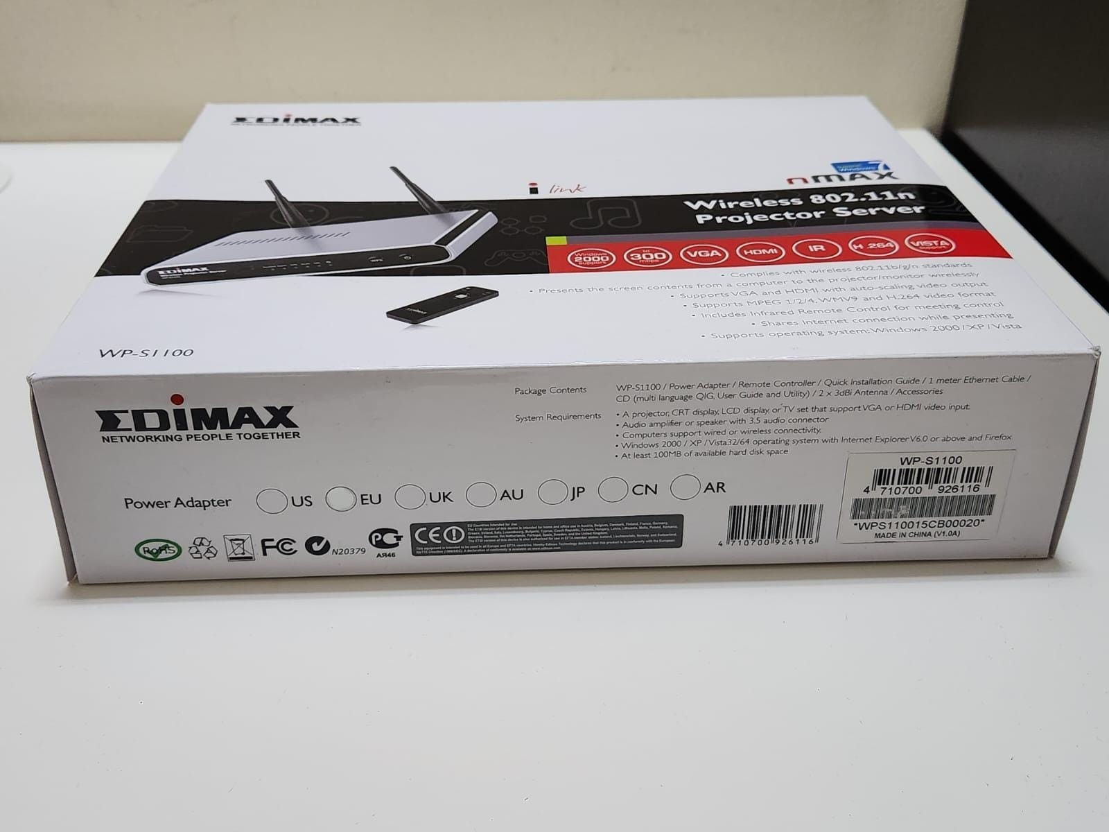 EDIMAD WP-S1100 WIRELESS 802.11n WIRELESS PROJECTOR SERVER