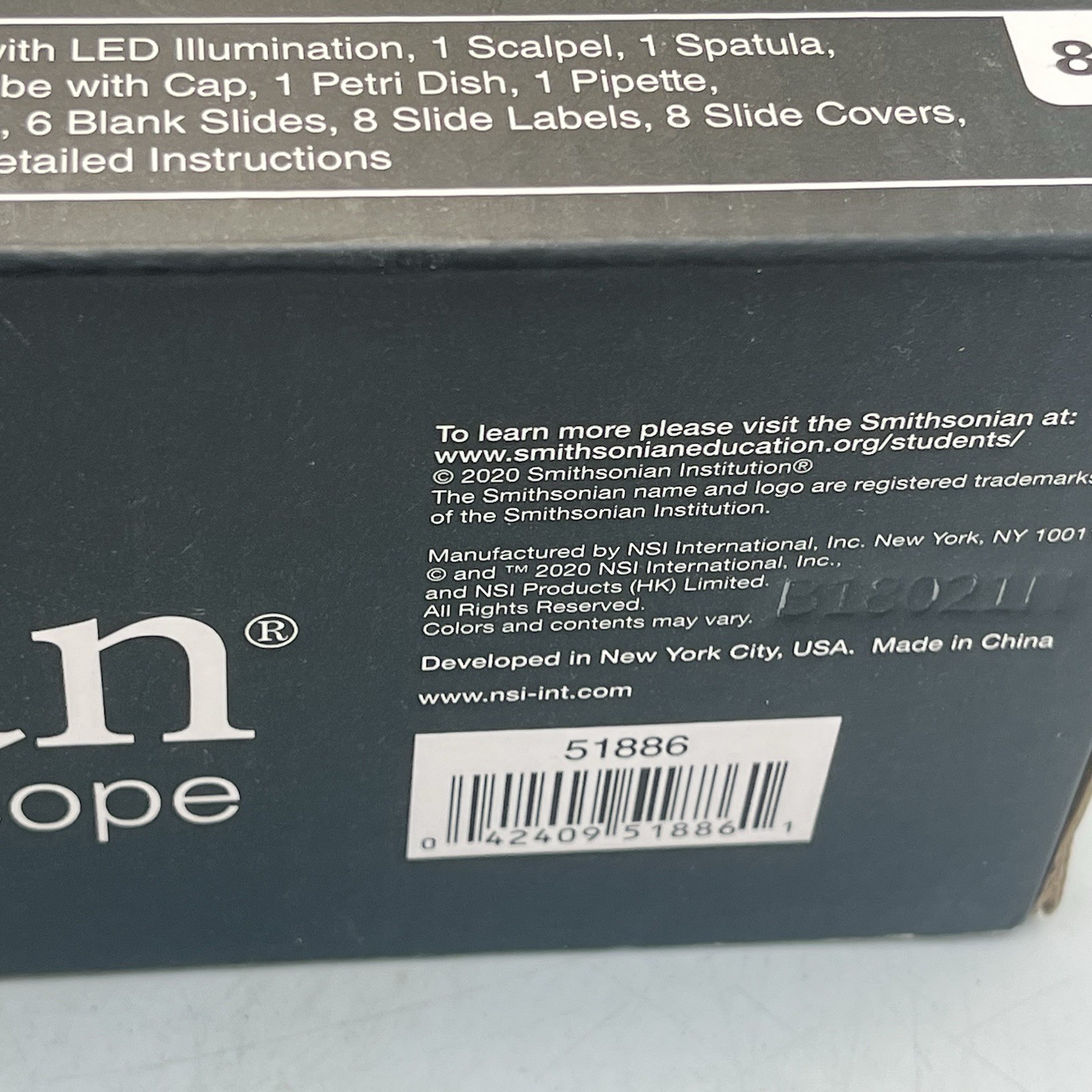 Smithsonian 150x 450x 900x Microscope Kit Science Educational New In Sealed Box