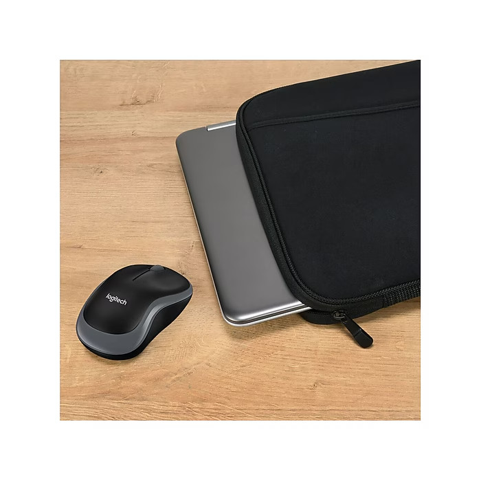 Logitech 16" Laptop Sleeve & M185 Wireless Mouse Bundle Black 910-004806