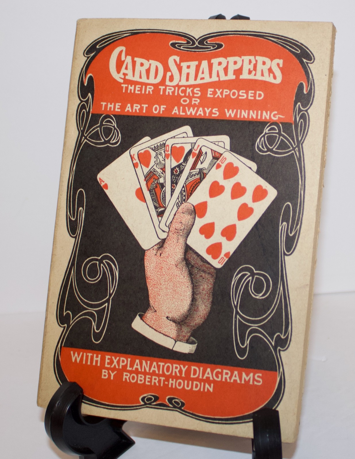 1920 - CARD SHARPERS TRICKS EXPOSED BOOK BY ROBERT HOUDIN PAPERBACK 189 PAGES