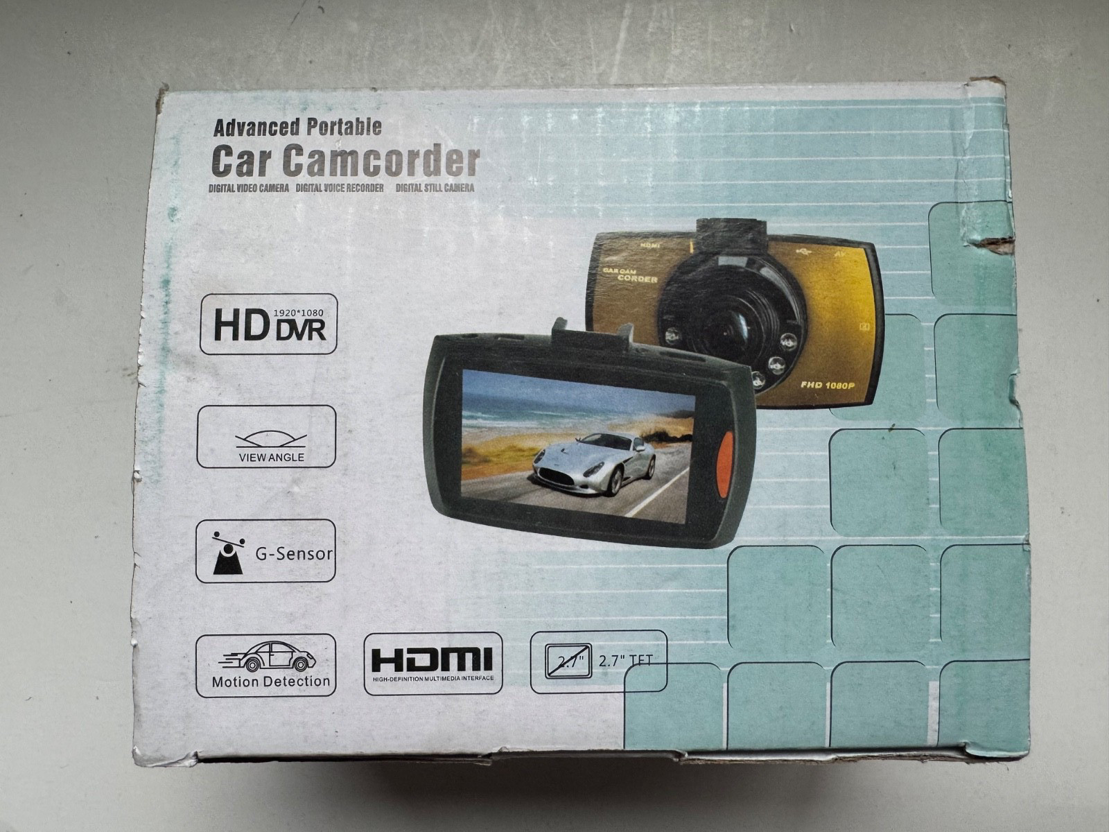 ADVANCED PORTABLE CAR CAMCORDER HD DVR 1080 New