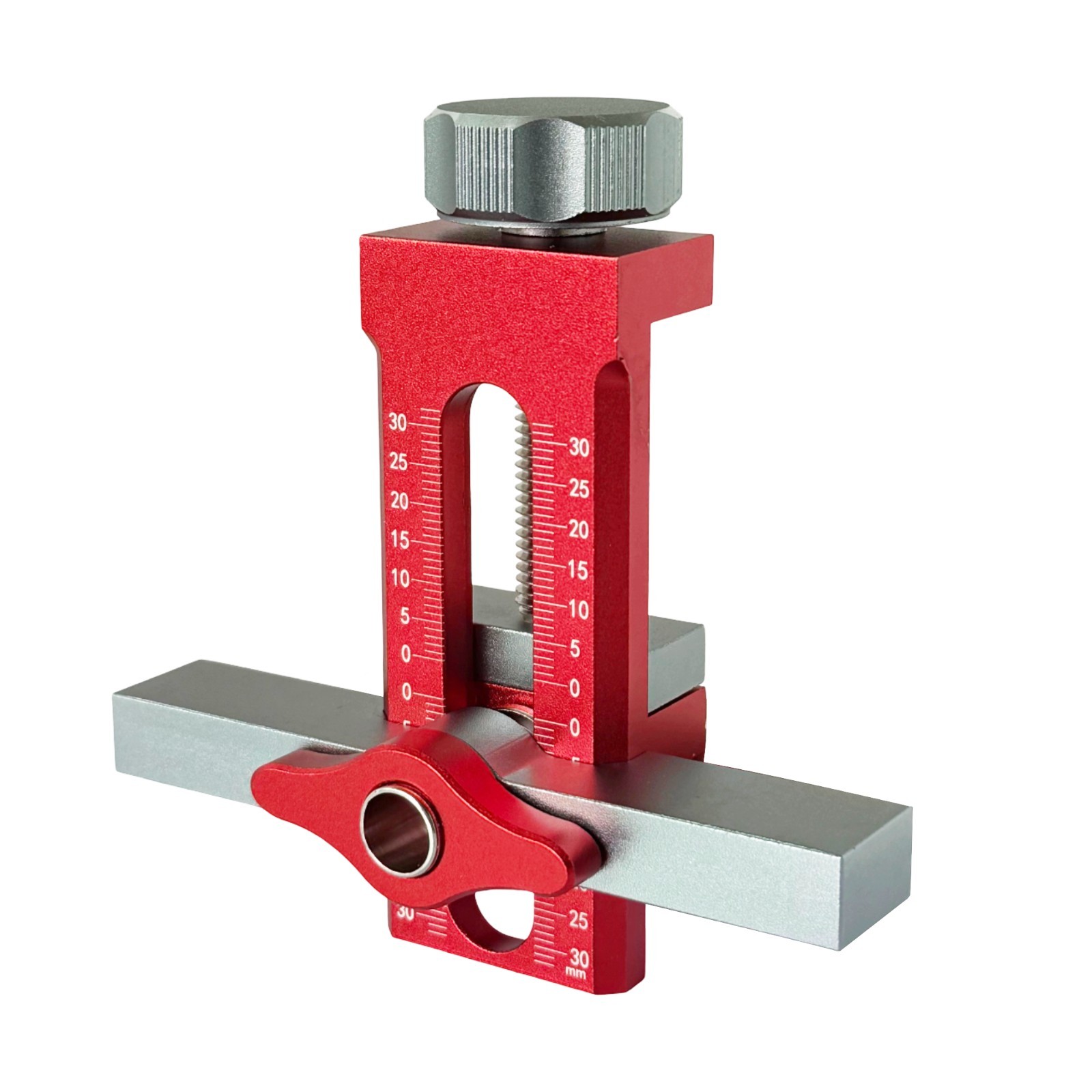 2-in-1 Cabinet Door Installation Jig Push Latch Drill Guide Woodworking Tool