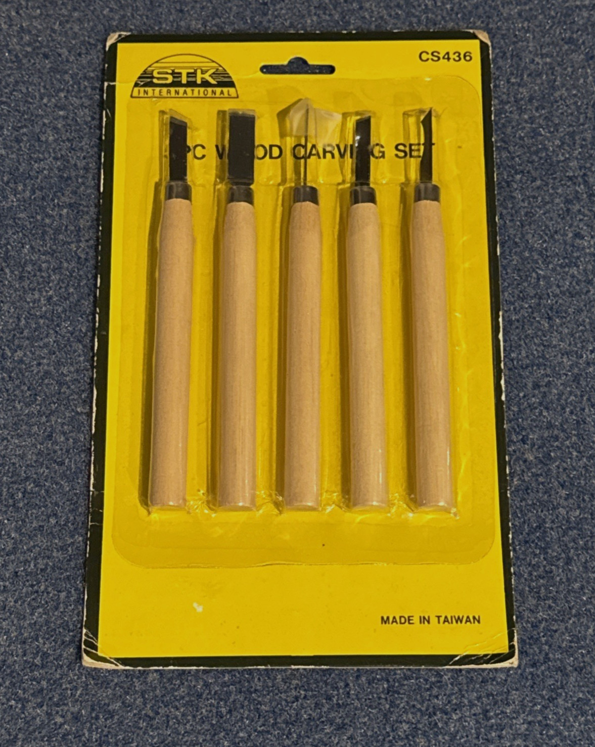 STK International 5 Piece Wood Carving Set   CS436  Sealed Never Opened