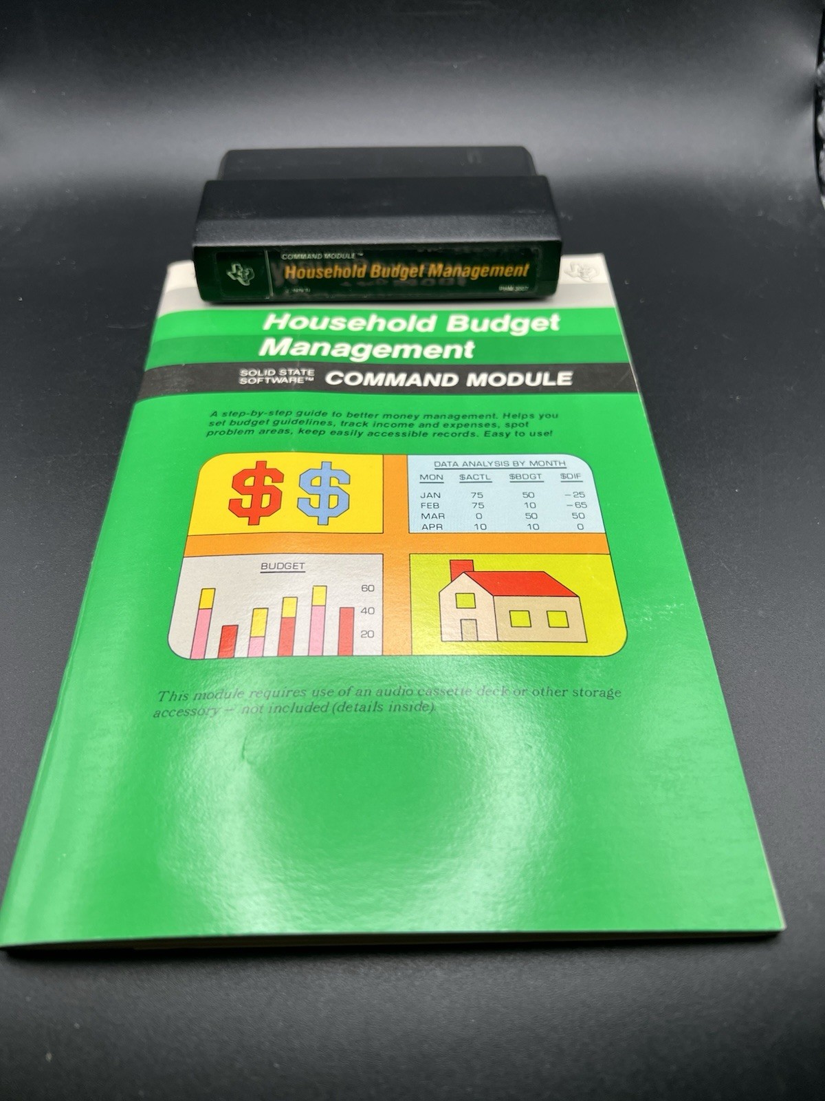 Texas Instruments Household Budget Management Cartridge And Manual TI-99/A4