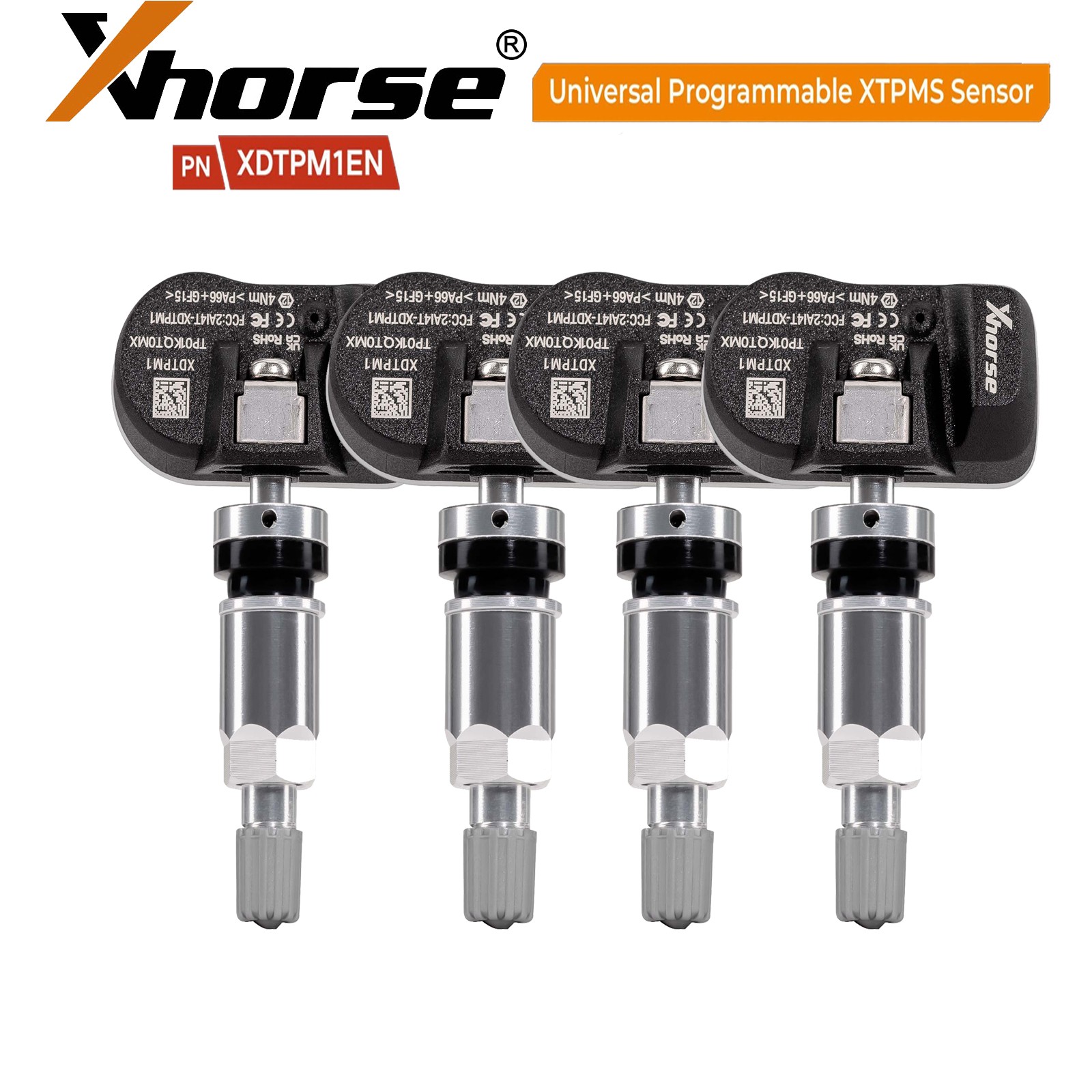 4x XHORSE XDTPM1EN TPMS Sensor Universal Programmable XTPMS Sensor 315/433MHz