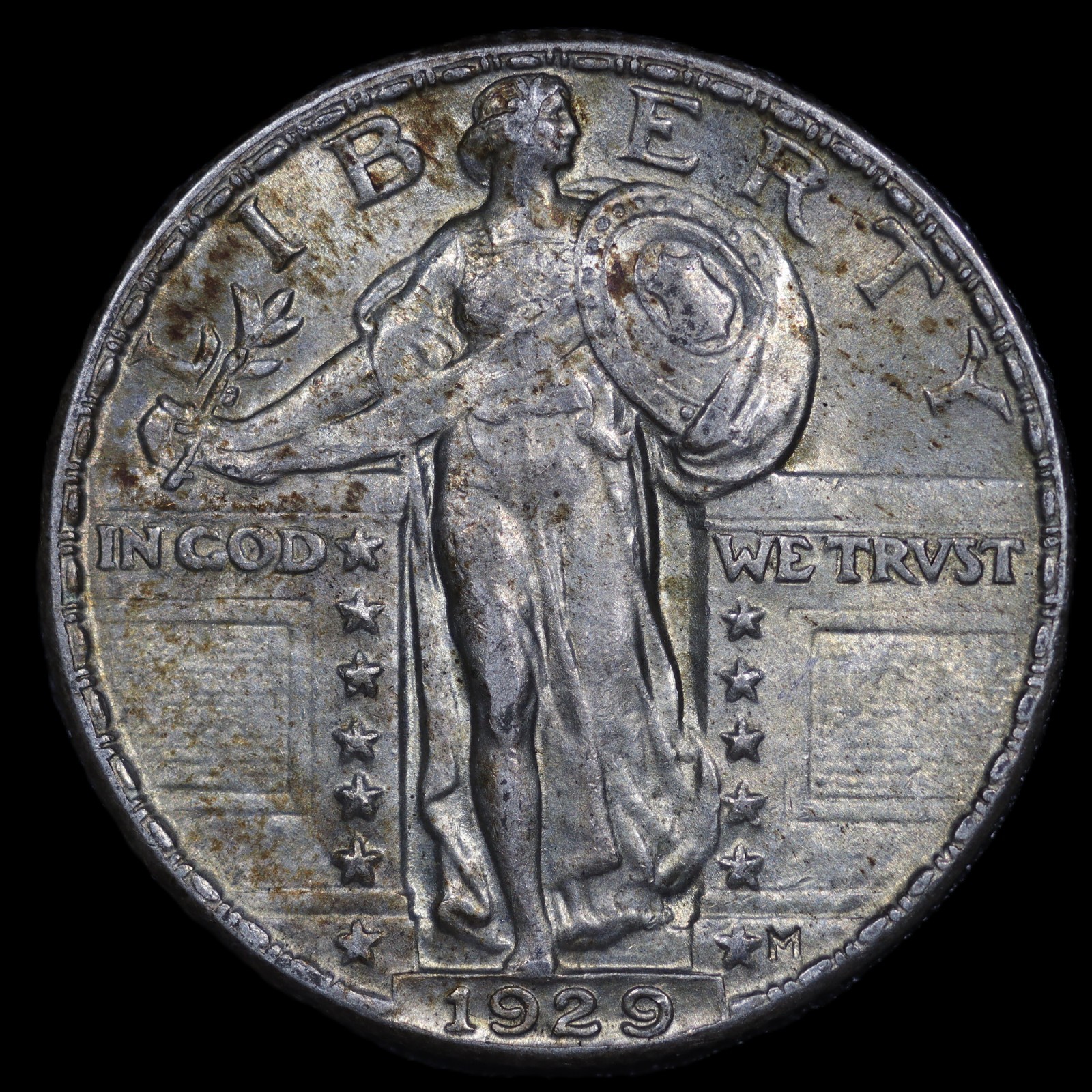 1929 P Standing Liberty Silver Quarter 25C - AU About Uncirculated - SKU#1161