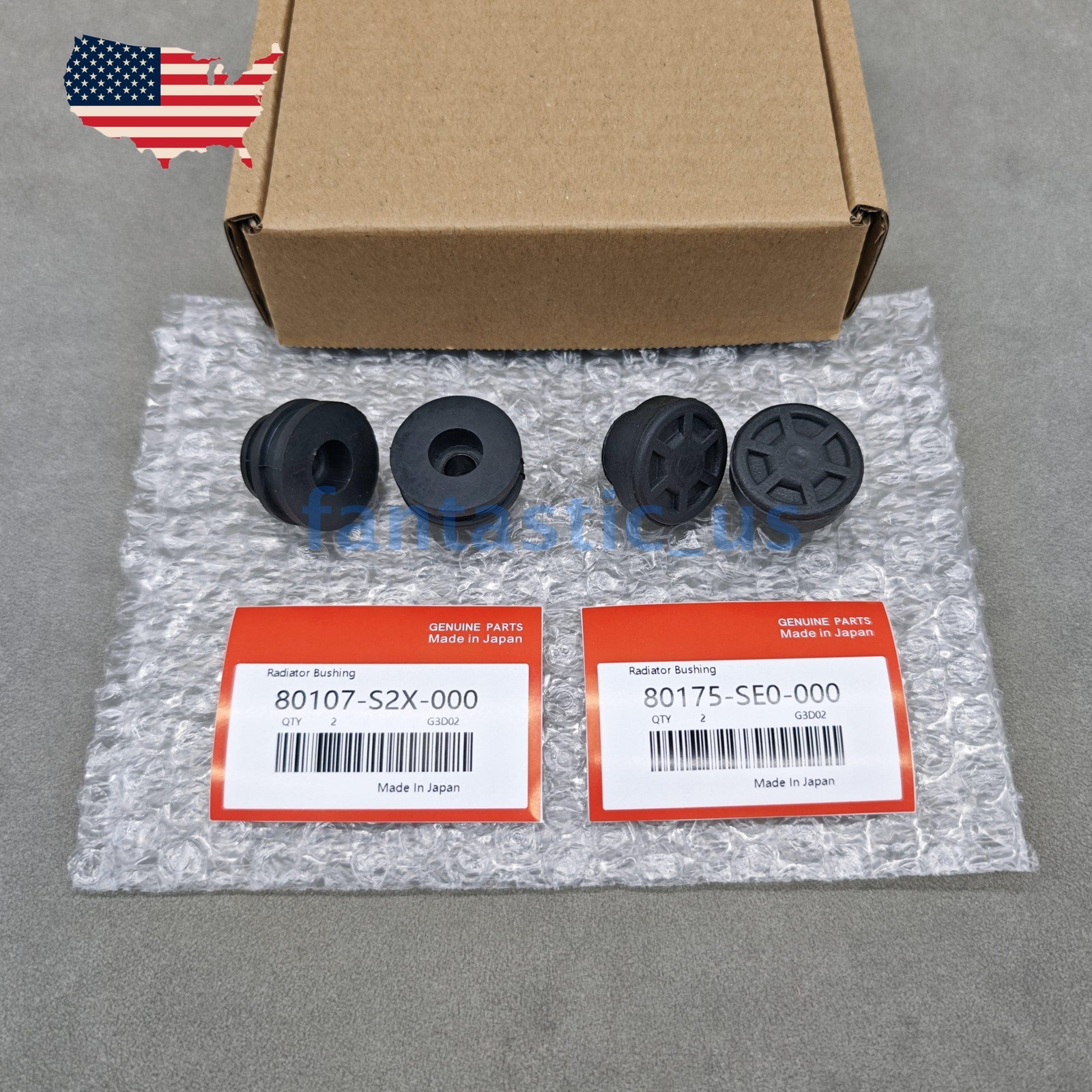 OEM! 1 Set Condenser Upper Lower Bushing For Honda Accord CRV Civic City Odyssey