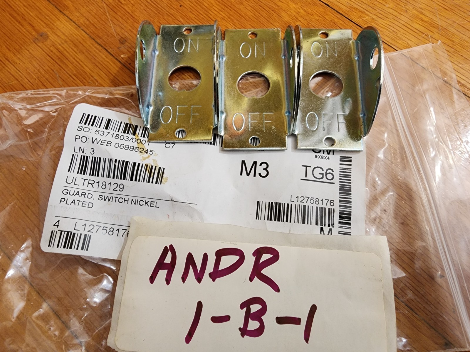 Lot of 3- UltraFryer ULTR18129 Switch Guard