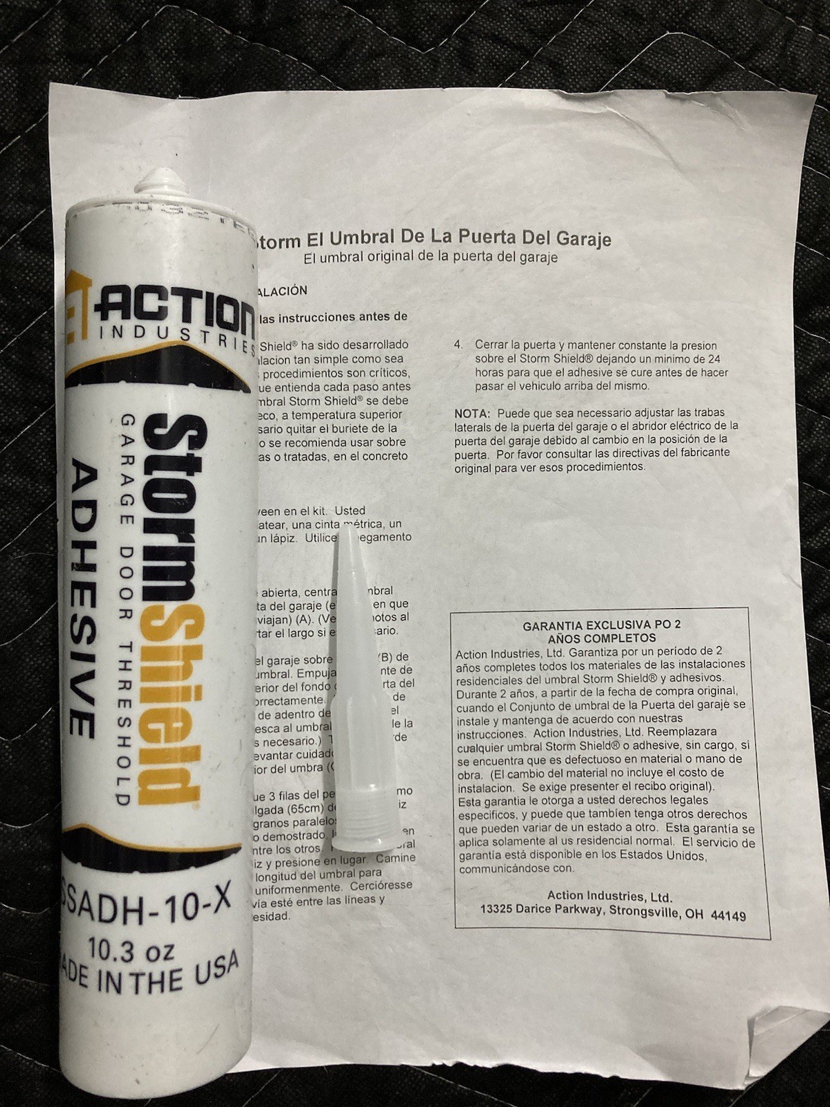 Storm Shield 16 Ft Garage Door Threshold Seal Kit