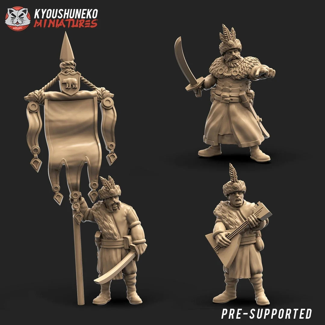 Kislev Command Group B - Resin Tabletop Miniature