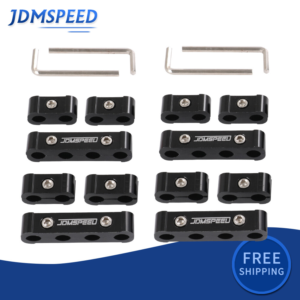 Black Aluminum Wire Separator Spark Plug Electrical Wire Divider For 8 9 10mm