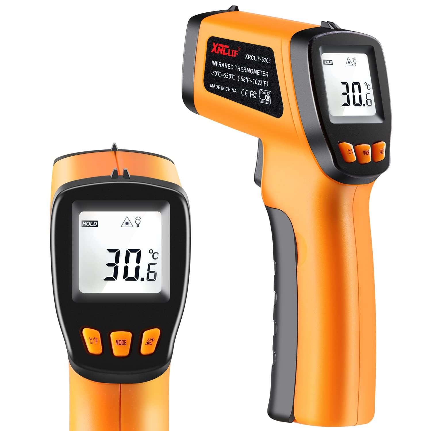 Infrared Thermometer Gun -58°F to 1022°F, Non-Contact Laser Thermometer with ...