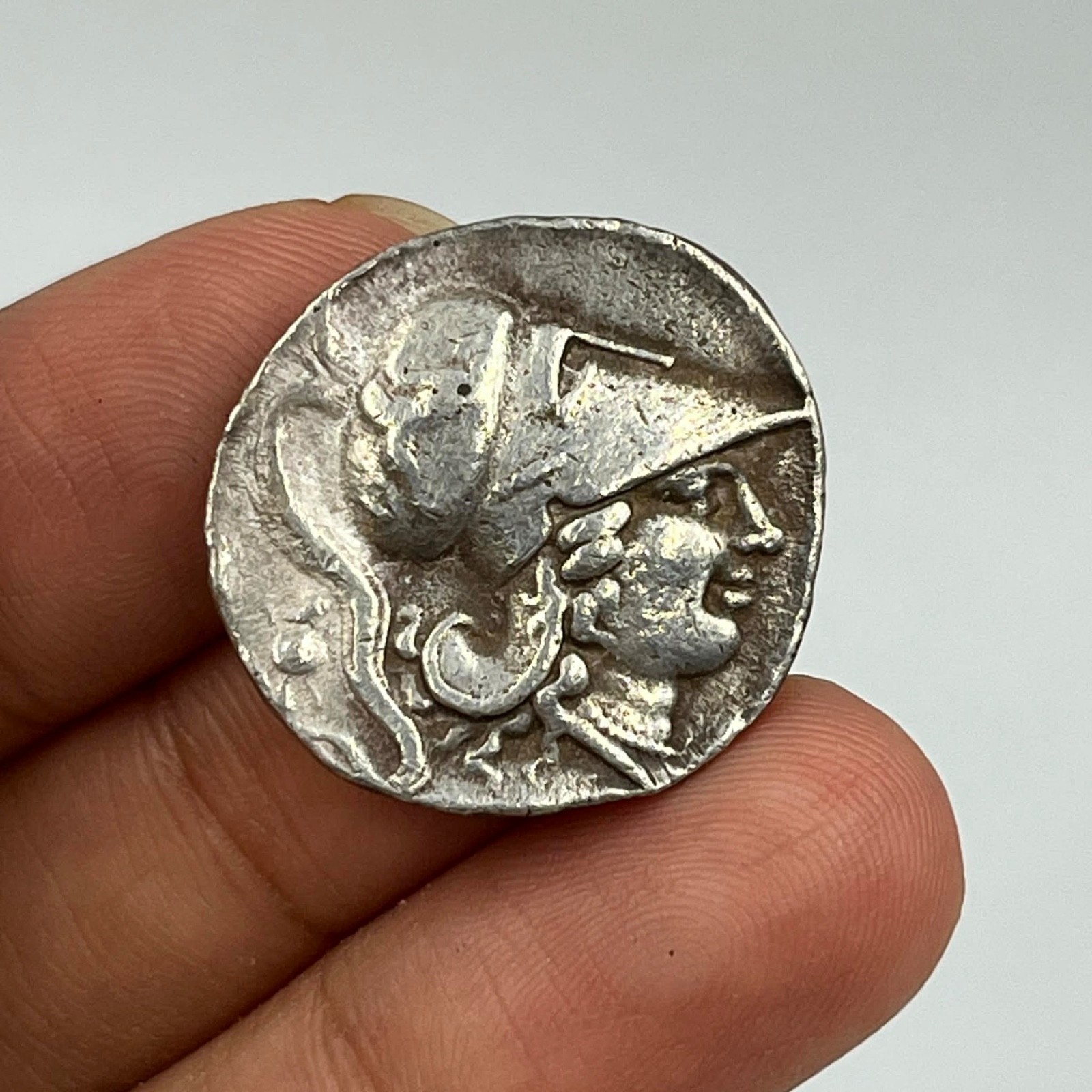 Wonderful old Roman solid silver Rare unique old Roman coin