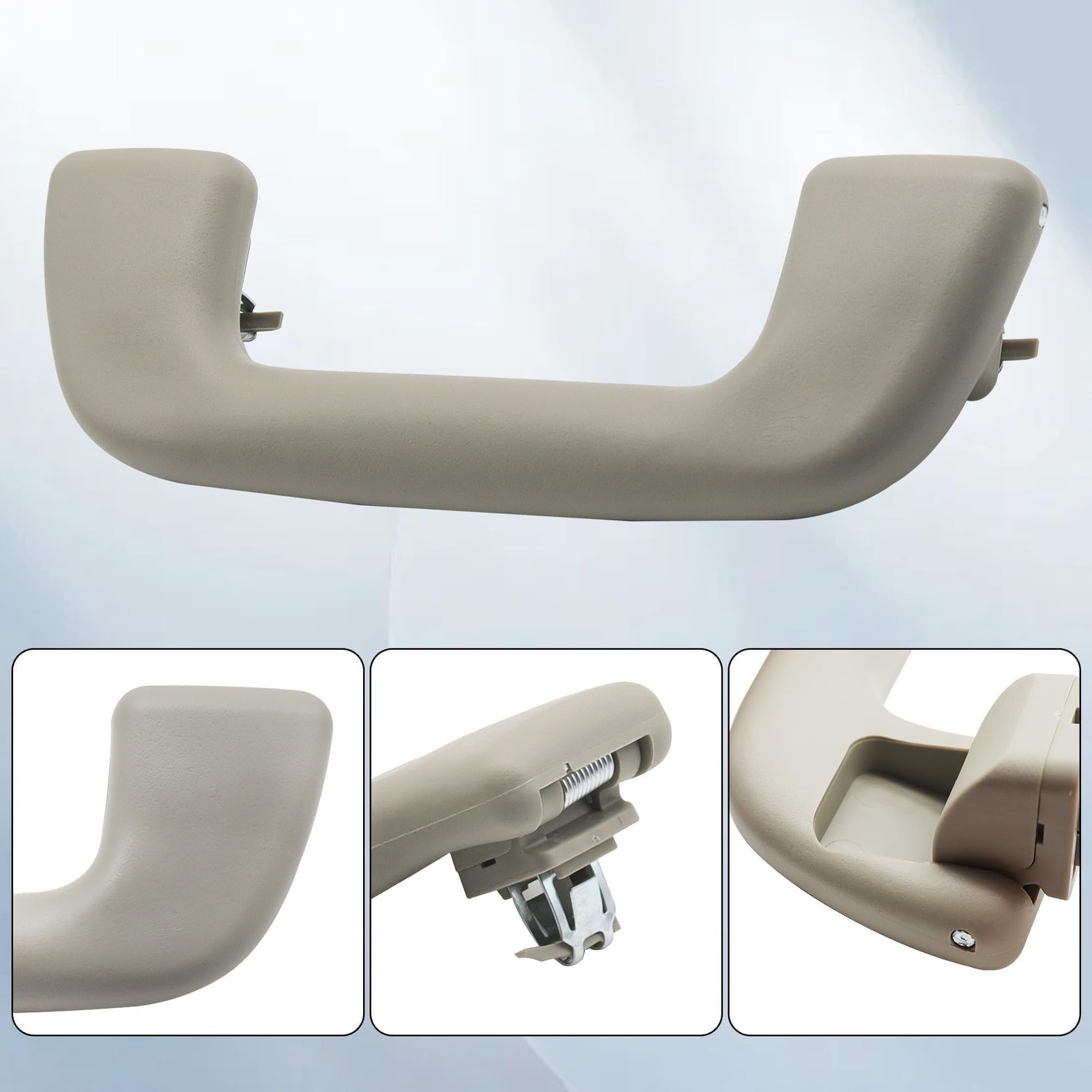 Shtuomoland Front Inner Roof Pull Handle Grab Auto Right, Beige Grey