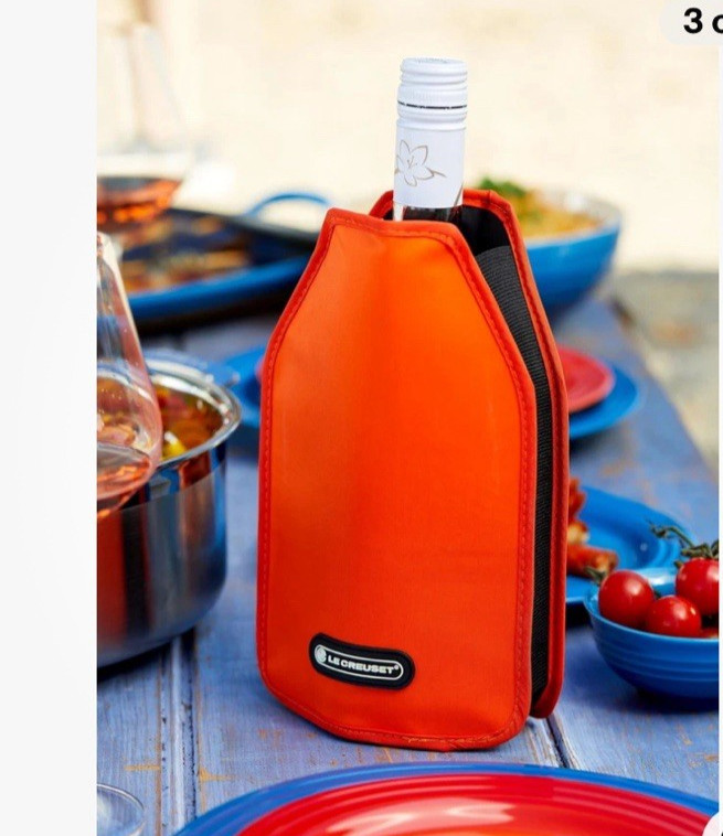 Le Creuset Wine Cooler Sleeve Color is Flame