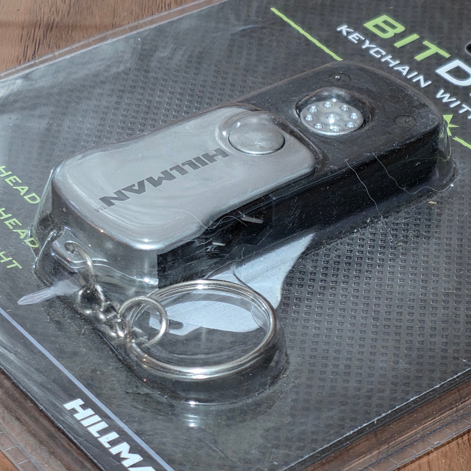 Hillman BitDriver Keychain Multi-Tool with LED Light 2 Pack 713134 Black Silver