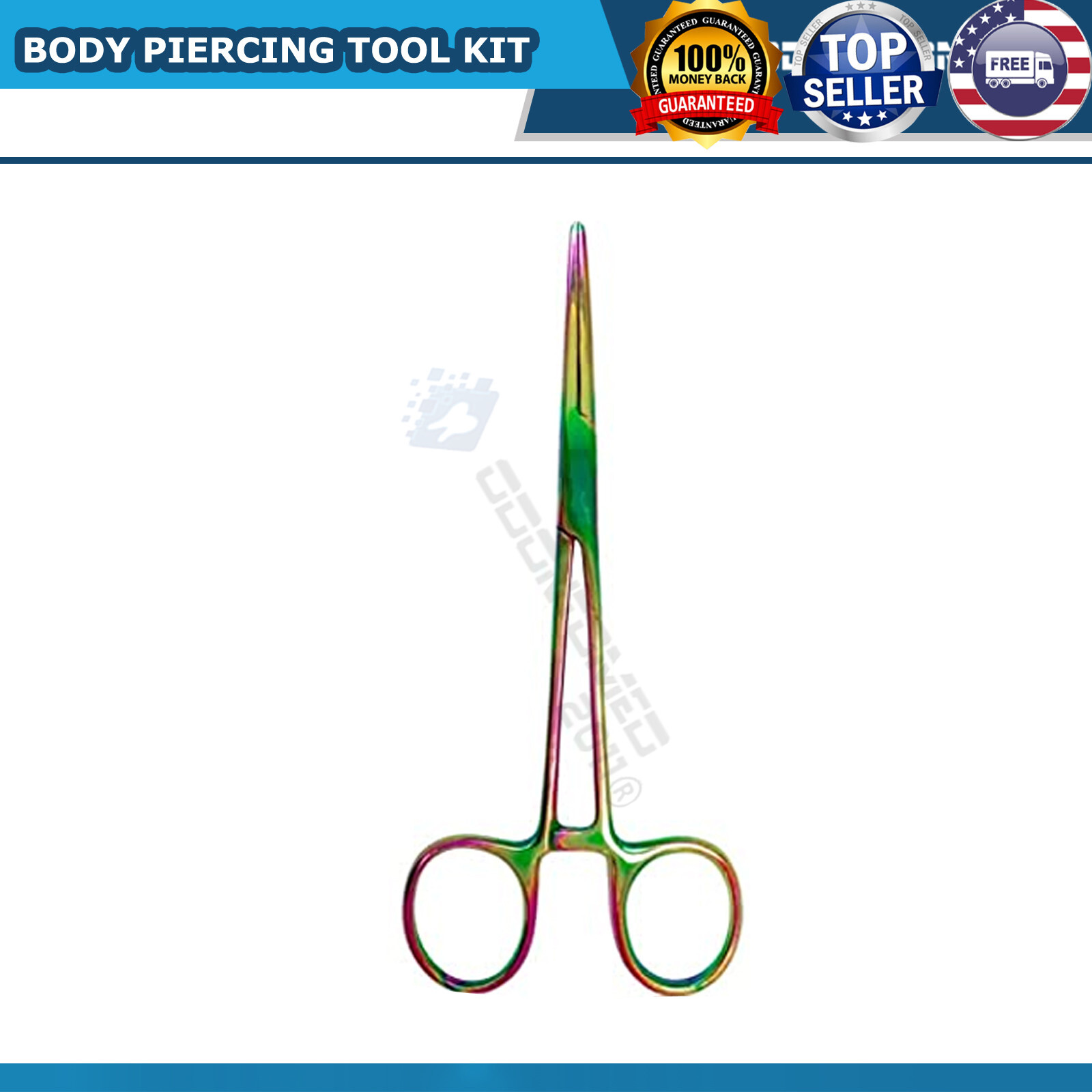 3 SET PROFESSIONAL 7 Body Piercing Instruments Kit Tools Penington Forcep MULTI