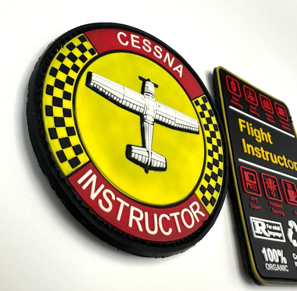 FLIGHT INSTRUCTOR /CESSNA INSTRUCTOR BUNDLE - HIGH QUALITY PVC PATCH