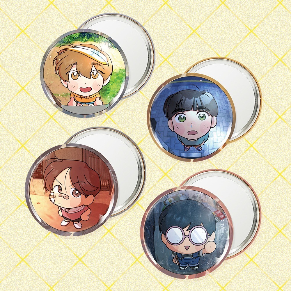 Webtoon MD [ Spinach Bouquet 시금치 꽃다발 ] Hand Mirror 손거울 (WTSP96)