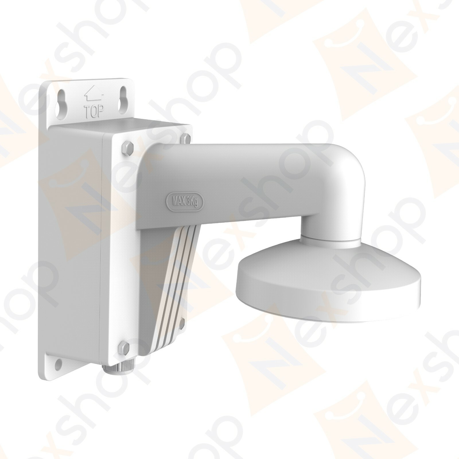 Nex DS-1273ZJ-140B Wall Mount Bracket w/ Junction Box for Hikvision Doom Camera