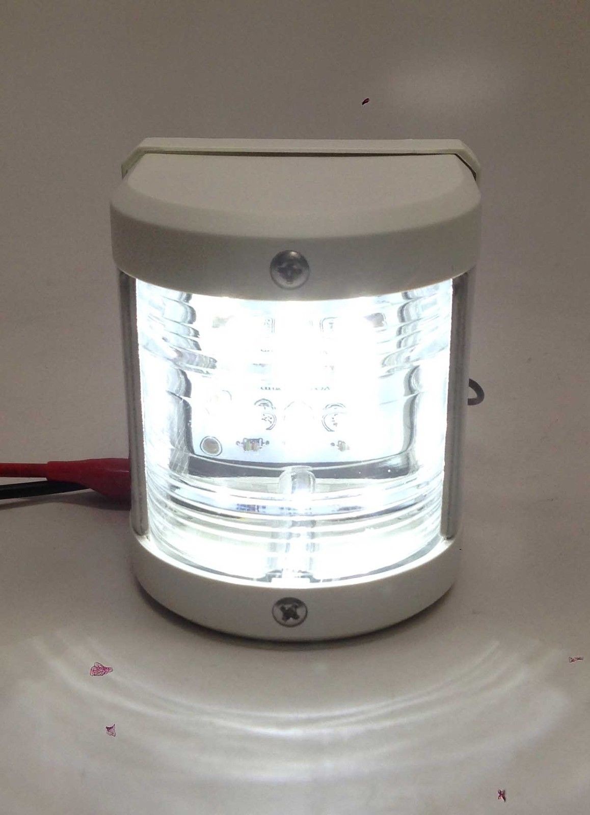 MARINE BOAT WHITE STERN LED NAVIGATION LIGHT WATERPROOF 2 NAUTICAL MILES