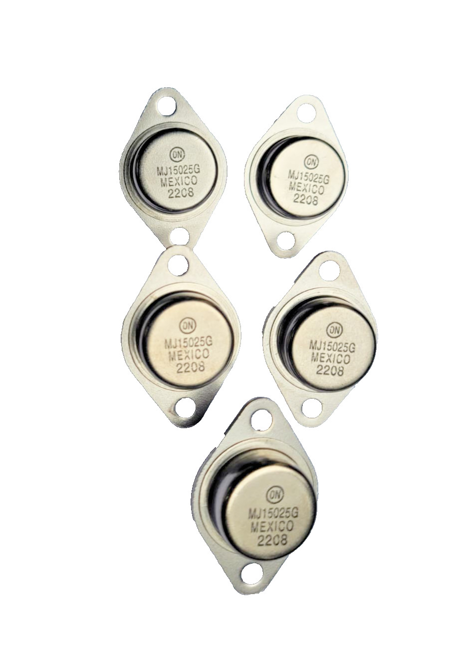 MJ15025G PNP high power audio transistor 5 Pack New