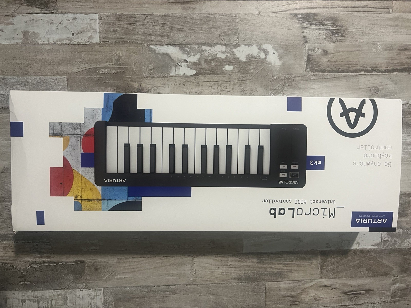Arturia MicroLab Mk3 Universal MIDI Controller for Music Production - Black