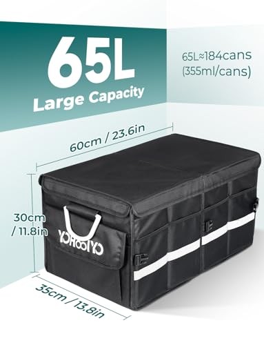 Car Trunk Organizer Cooler Bag Insulated Collapsible Trunk Organizer for SUV