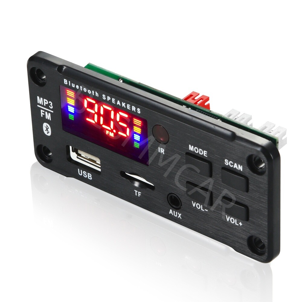 Amplifier Bluetooth 5.0 MP3 Player Decoder Board USB AUX FM Radio Module Speaker