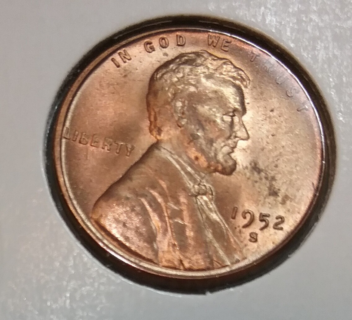 1952 Lincoln Wheat Cent  S - BU - Uncirculated
