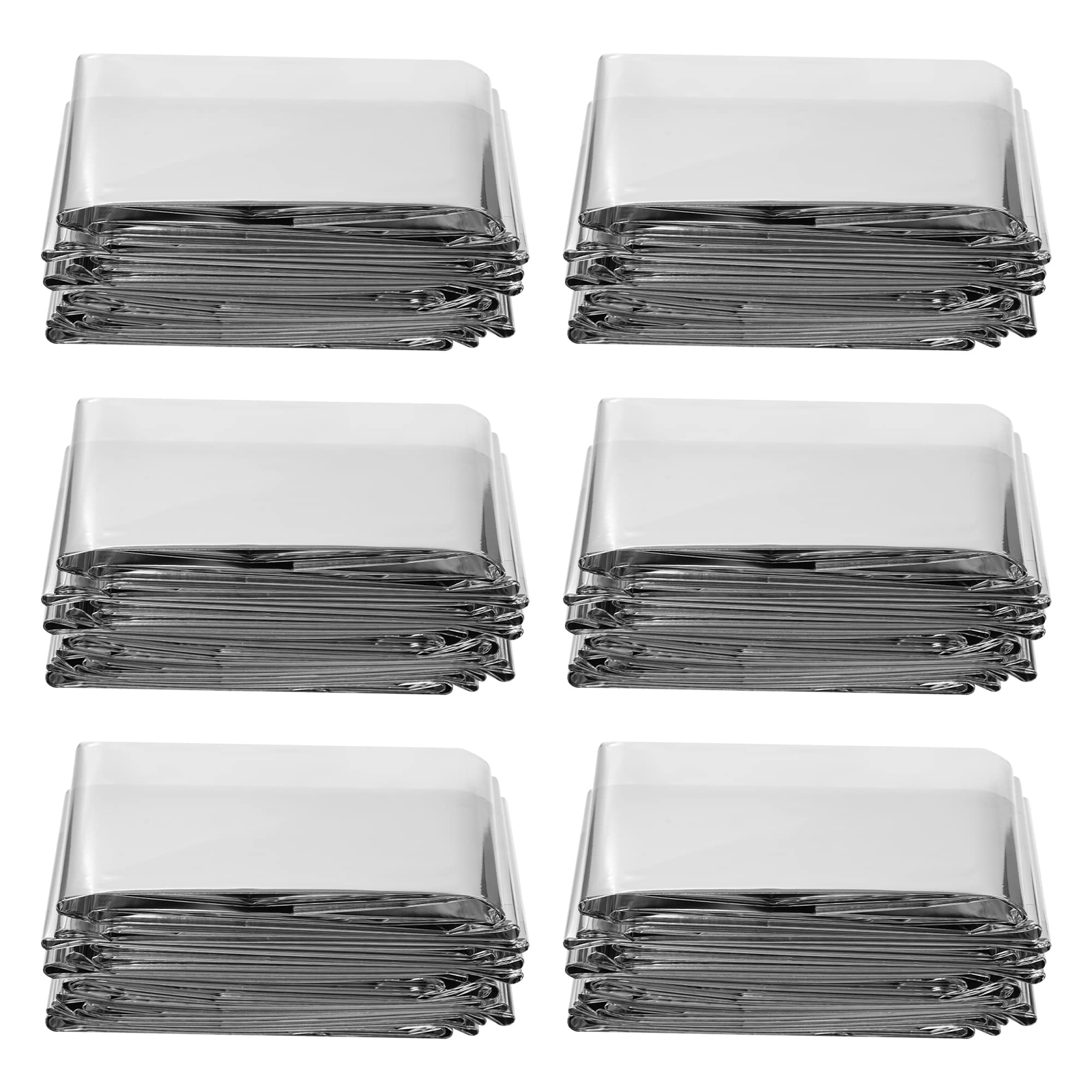 6 Pack Reflective Mylar Film Garden Greenhouse Covering Foil Sheets for Camping