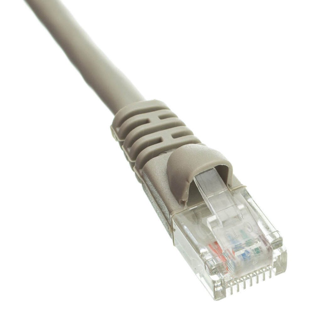 Snagless Shieled 14 Foot Cat5e Gray Network Ethernet Patch Cable