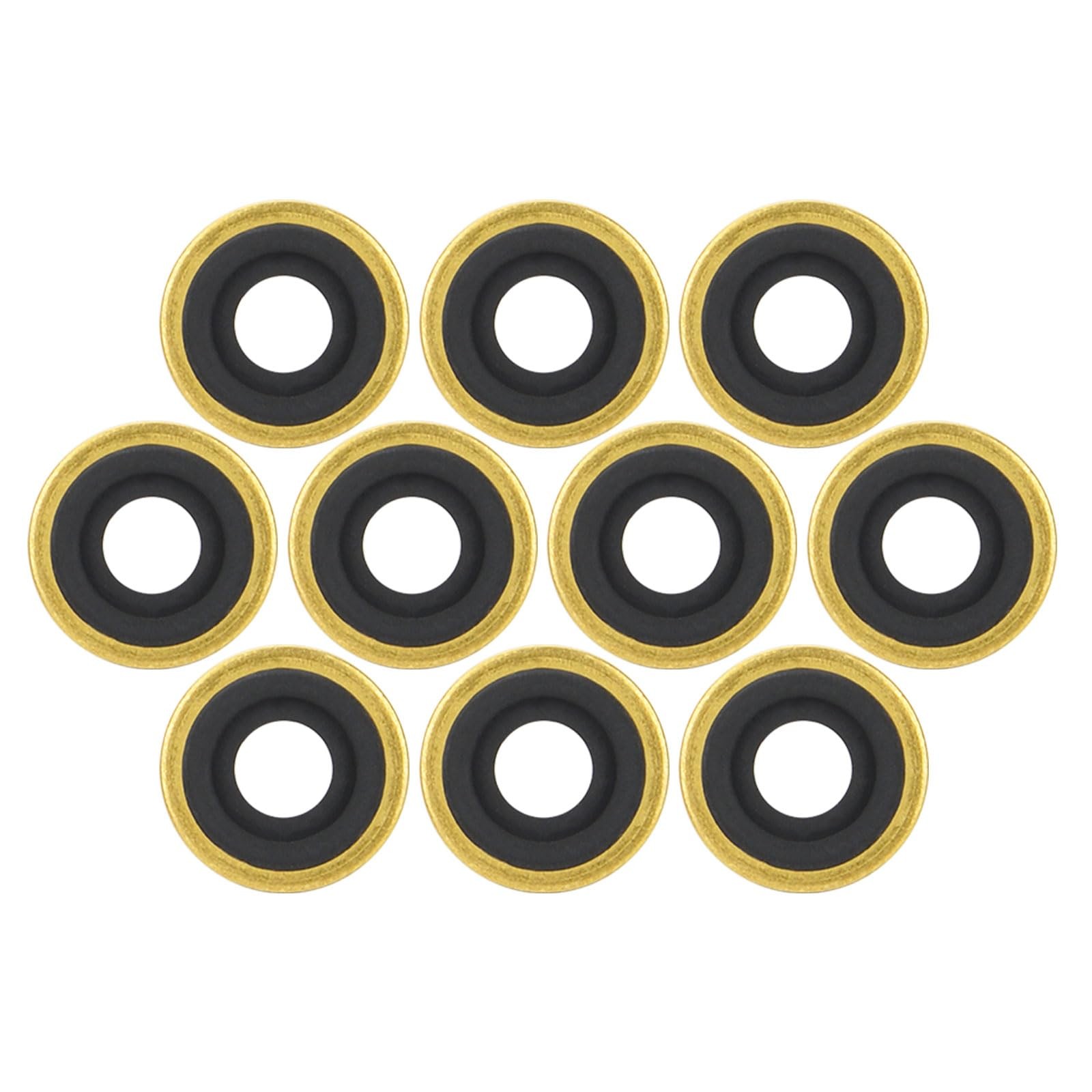 Healvaluefit 10pk Oxygen Regulator Gasket Brass Yoke Washer O Ring Seals...