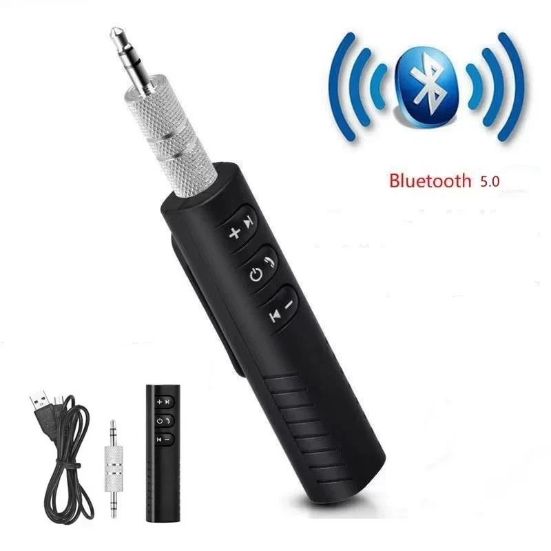 Wireless Bluetooth 5.0 Receiver Adapter 3.5mm Jack For Car Music Audio Aux A2dp