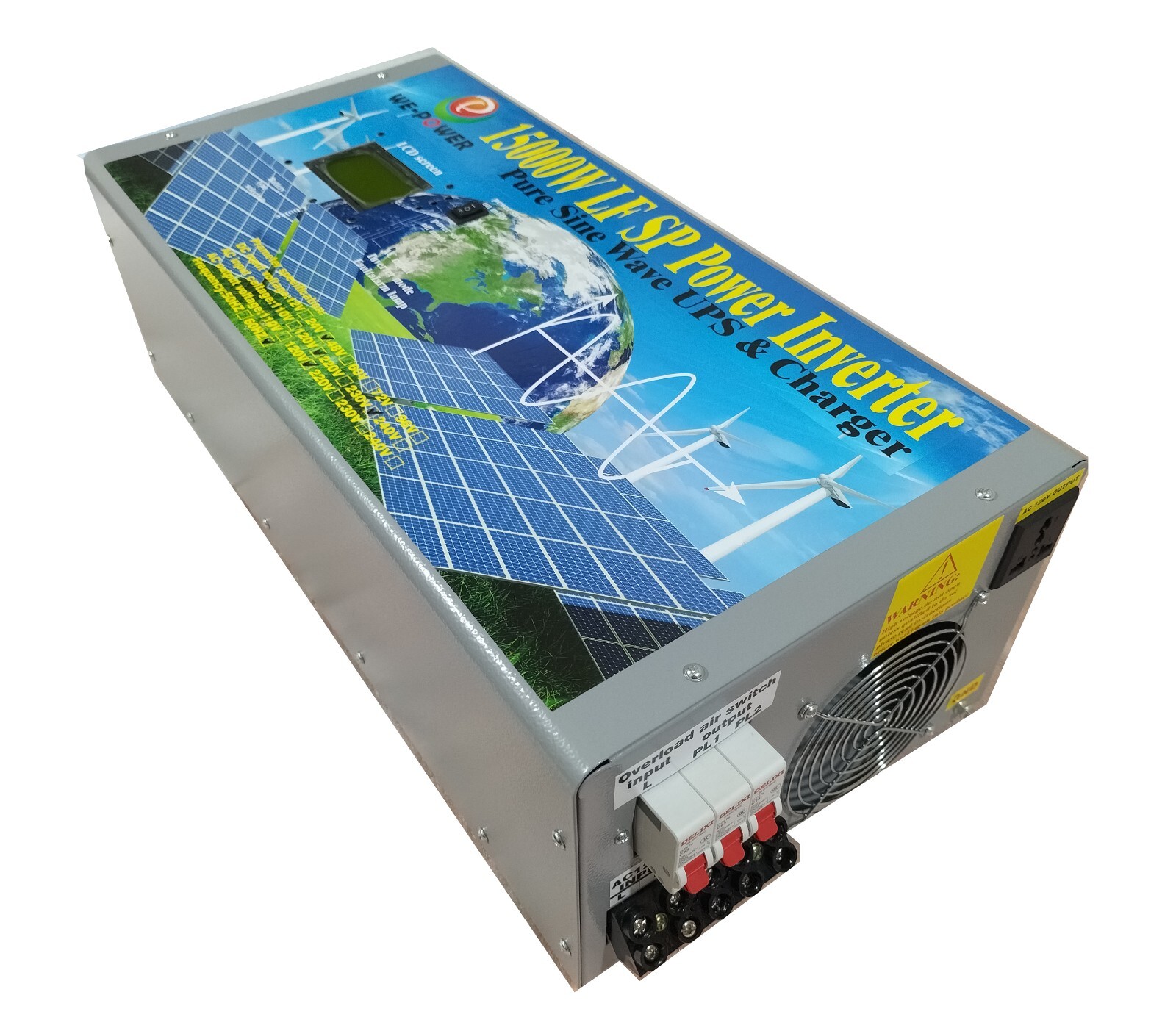 15000W LF SP Pure Sine Wave Solar Power Inverter 48VDC/110V,220VAC LCDUPSCharger
