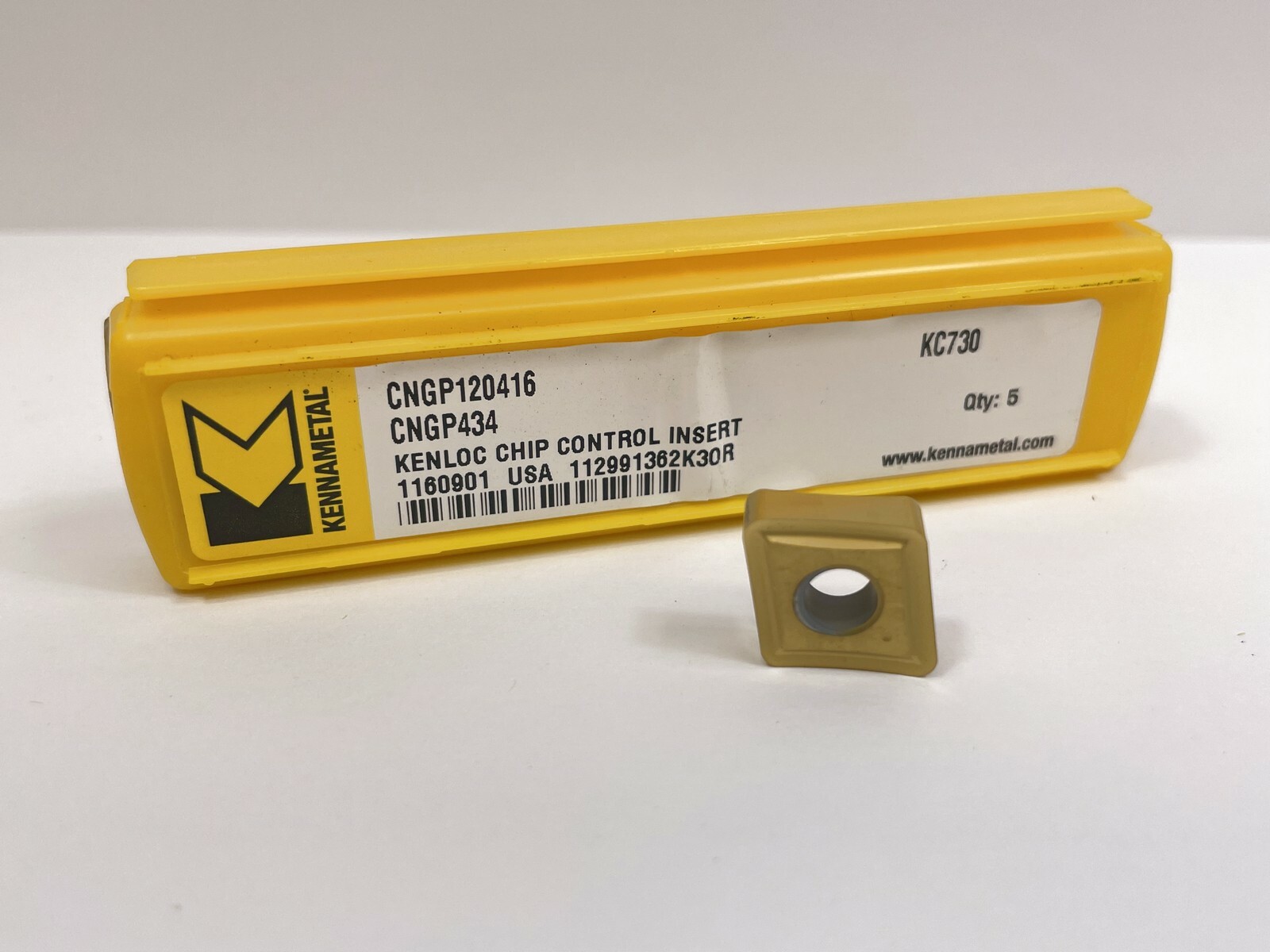 KENNAMETAL CNGP434 CNGP120416 New Carbide Inserts 1160901 Grade KC730 5pcs