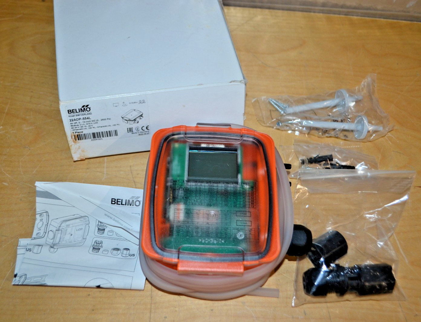 BELIMO ~ 22ADP-554L ~ DUCT CONNECTOR DIFFERENTIAL PRESSURE SENSOR AIR ~ NEW