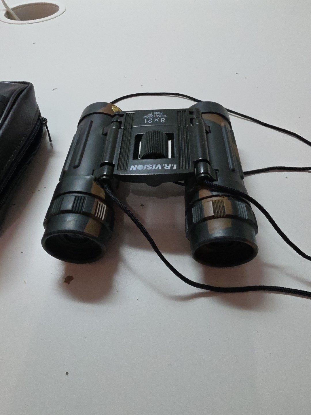 Tasco 8x21 Compact Binoculars Camouflage Folding Center Focus 165BCR with Case