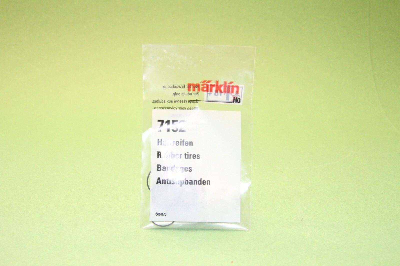 M&B Marklin HO, 7152 Track tires, rubber tires, Haft reifen bag of 10 pcs