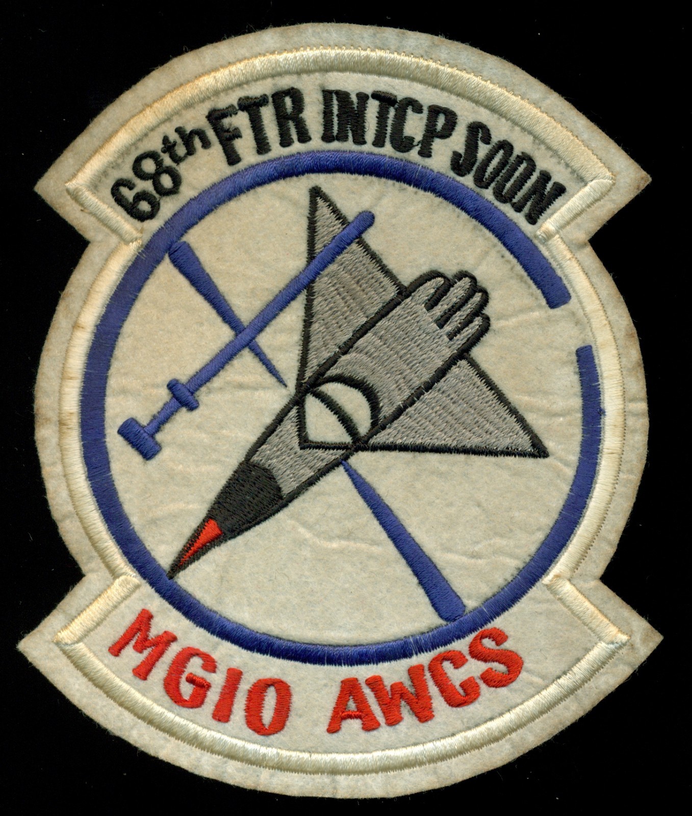USAF 68th Fighter Interceptor Squadron MGIO AWCS Patch S-12