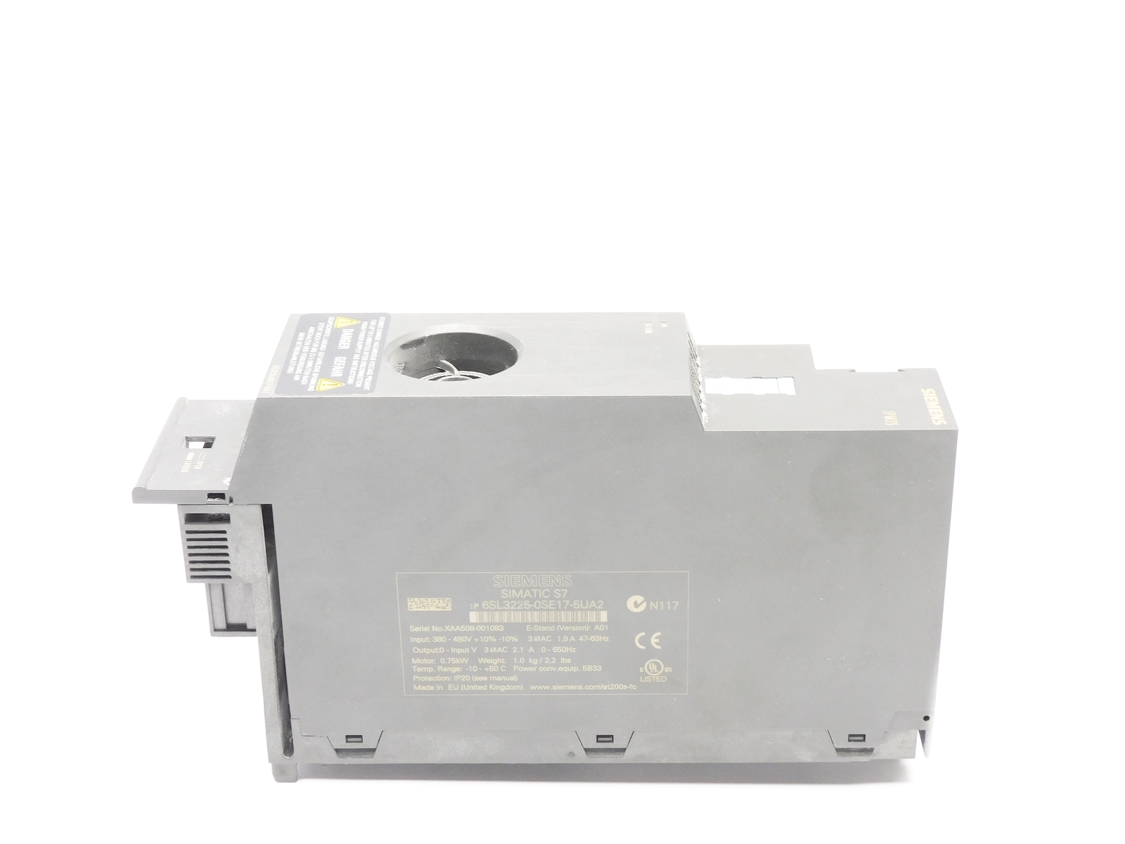 SIEMENS 6SL3225-0SE17-5UA2 380-480V 1.9A UNMP