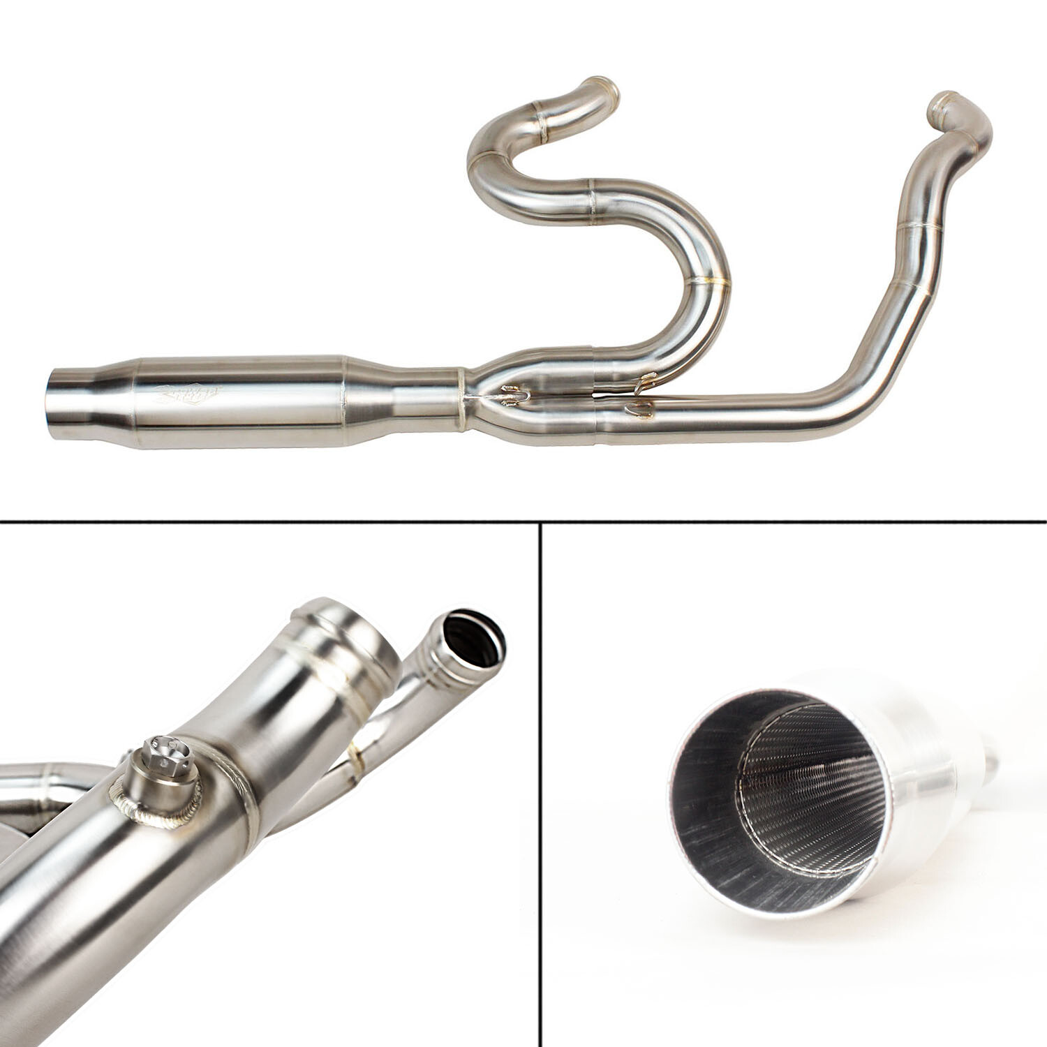2 into 1 Exhaust Pipe for Harley Touring Road Street Glide FLHTK FLHRXS FLHX 17+