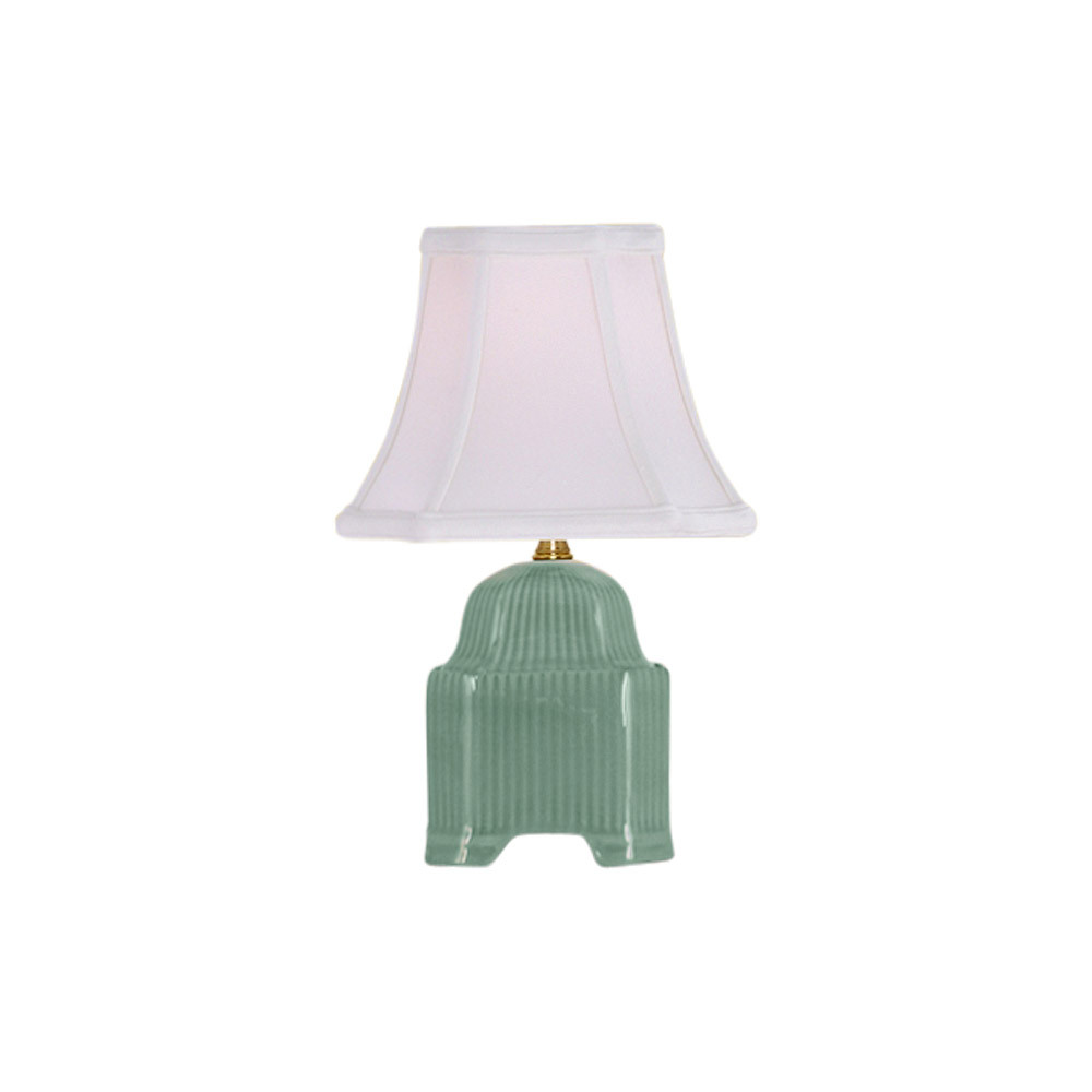 Cute Green Porcelain Vase Table Lamp 15"