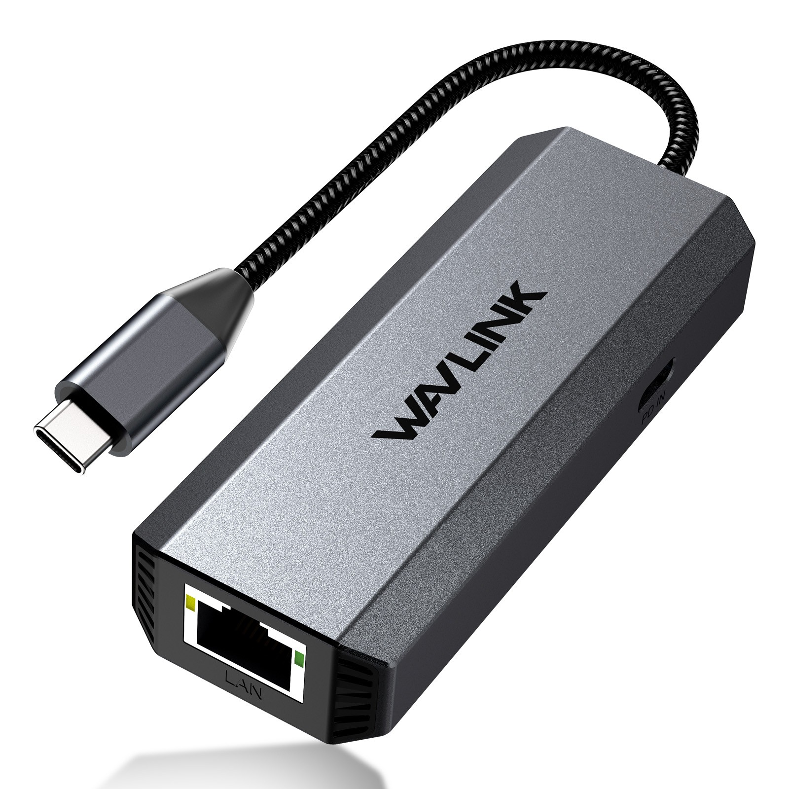 USB C to Ethernet Adapter 5Gbps/2.5 Gbps RJ45 Gigabit LAN Network Adapter 95W PD