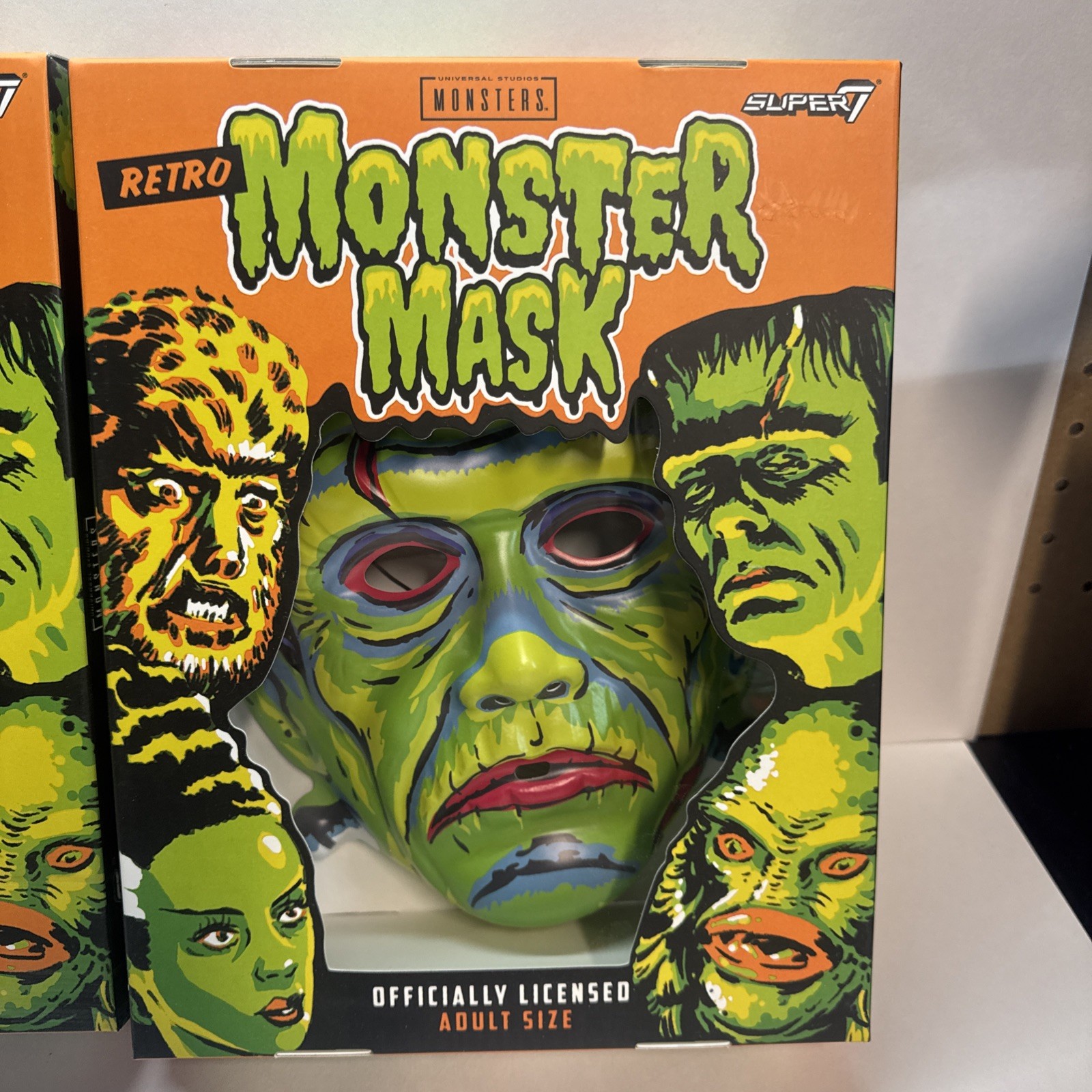 SUPER7 - Retro Monster Mask - Frankenstein & Wolfman - Universal Studios - NEW